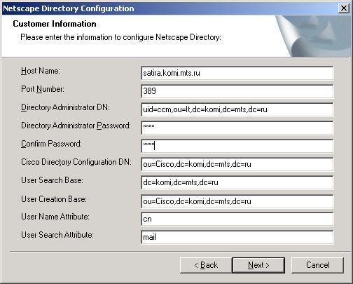 ldap setting